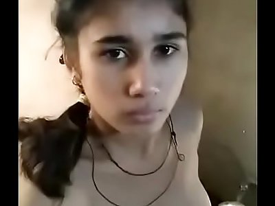 Sexy indian teen coitus in bathroom